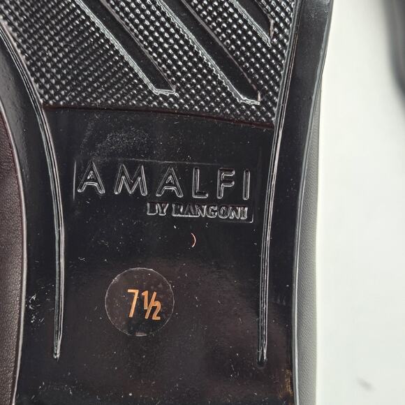 Amalfi by Rangoni Oresie Loafers Black NEW Sz 7.5 Classic Luxury Designer Preppy - Picture 5 of 7